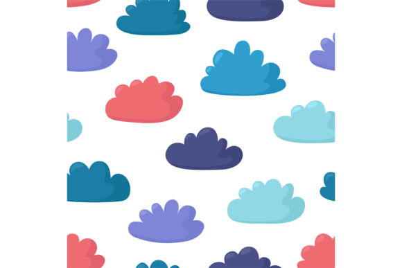 Cheerful Color Clouds Graphics & Illustrations