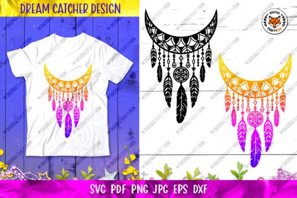 Crescent Dream Catcher SVG: Graphics & Illustrations Review