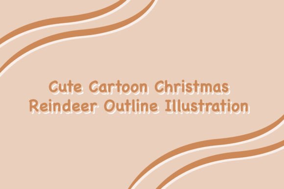 Cute Cartoon Christmas Reindeer Outline Review