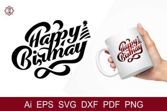 Happy Birthday Lettering_5 Graphics & Illustrations Review