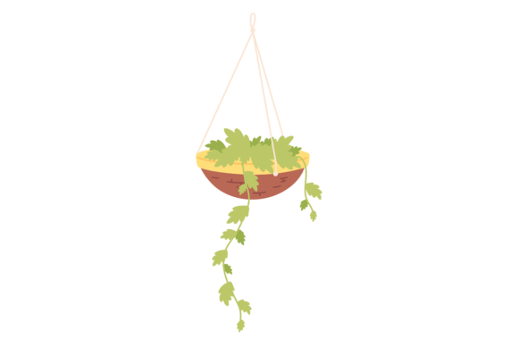 Home Botany Decoration Color Icon: Graphics & Illustrations