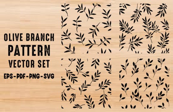 Olive Branch Seamless Pattern Vector Set Review
